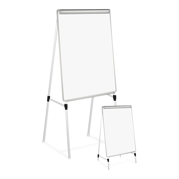 Universal Office Dry Erase Easel Board, Easel Height: 42" to 67", Board: 29" x 41", White / Silver - UNV43033 - 1 Each