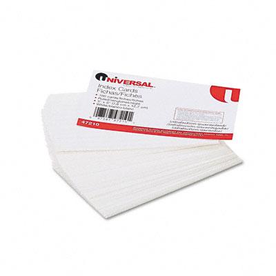 Universal Office Ruled Index Cards, 3" x 5", White - UNV47210