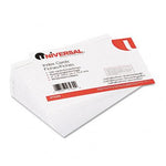 Universal Office Ruled Index Cards, 4" x 6", White - UNV47230