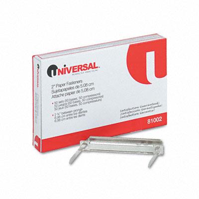 UNIVERSAL OFFICE PRODUCTS Prong Base for Paper File Fasteners 81002 50 Each - MDL-UNV81002