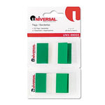 Universal Office Pop-Up Page Flags, 1" x 1-3/4", Green - UNV99003