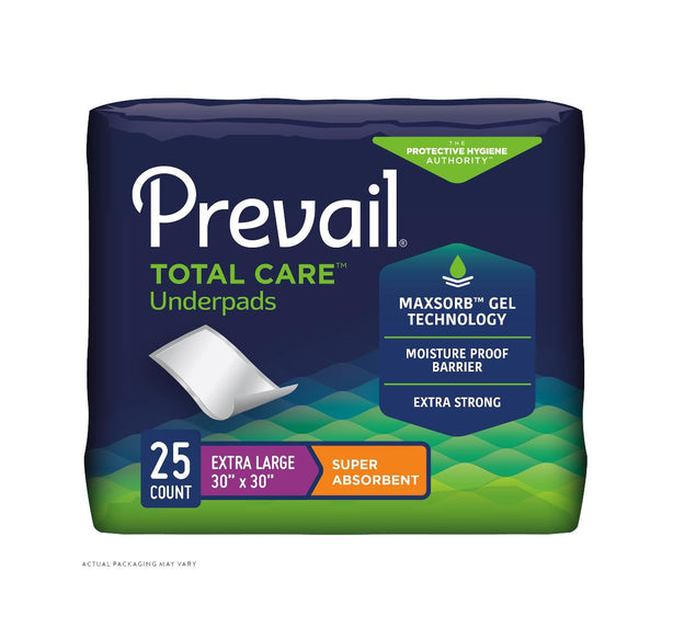 Prevail Super Absorbent Underpads - UP-100/1 - 25 Each - MDL-UP100-1Z