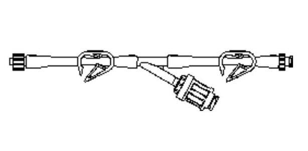Uresil AFA Aspiration / Flush Adapter with Dual Clamp - DFA-LL - 5 Each