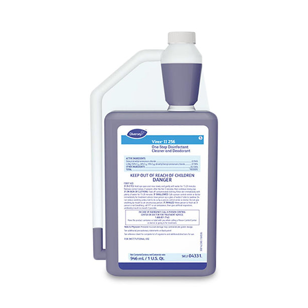 Virex II 256 One-Step Disinfectant Cleaner and Deodorant, 32 fl. oz. Can, Quaternary - 10054242 - 6 Each
