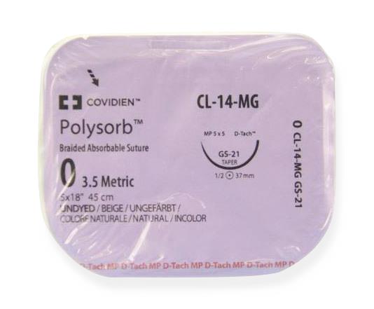 MEDTRONIC USA Undyed Polysorb Sutures CL-14-MG 12 Each - MDL-USUCL14MG