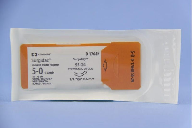 MEDTRONIC USA White Surgidac Sutures D-1764K 12 Each - MDL-USUD1764K