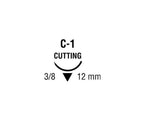 Medtronic Chromic Gut Suture, Mild, 6/0, 18", Undyed, HE-7 - G-3756K - 12 Each
