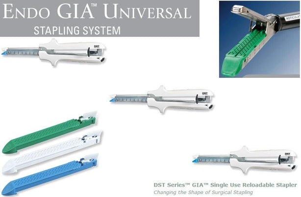 Medtronic with Technology Covidien DST Series Single-Use Reloadable Skin Stapler, Gia, 60 mm x 3.8 mm - GIA6038S - 1 Each