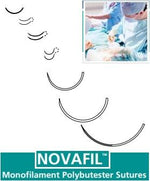 MEDTRONIC USA Novafil Monofilament Synthetic Polybutester Sutures SPB5142G 12 Each - MDL-USUSPB5142G
