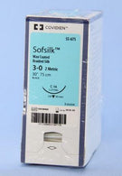 Medtronic Sofsilk Suture, Black, Size 3/0, 30", C-16 Needle - SS-675 - 36 Each