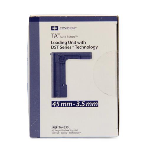 Medtronic with DST Series Technology Titanium Staples for TA Reloadable Stapler, 45 mm x 3.5 mm - TA4535L - 6 Each