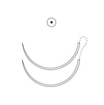 MEDTRONIC USA Ti-Cron Sutures with Soft PTFE Pledget VCD-375 6 Each - MDL-USUVCD375
