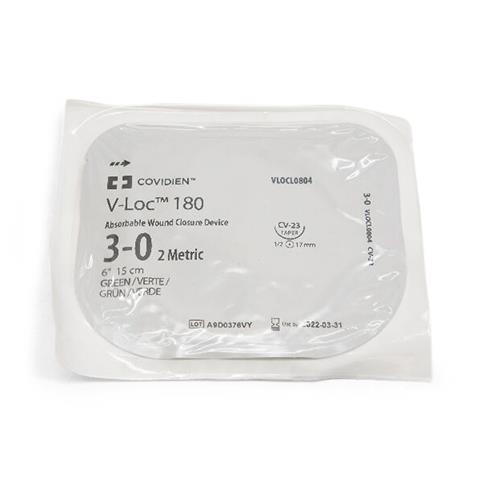 MEDTRONIC USA V-LOC 180 Absorbable Wound Closure Suture VLOCL0804 12 Each-MDL-USUVLOCL0804