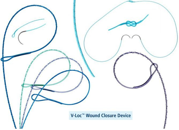 Medtronic Sutures V-LOC 90 Absorbable Wound Closure Device, Undyed, Size 3-0, 18" Long, P-12 Needle - VLOCM0024 - 12 Each