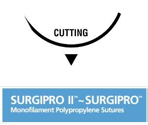 Medtronic Surgipro-II Surgilon Surgipro Suture, Blue, Size 2/0, 48", VF-20 Needle - VP-151 - 36 Each