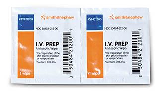 SMITH & NEPHEW IV Prep Antiseptic Wipe 59421200 50 Each - MDL-UTD59421200Z