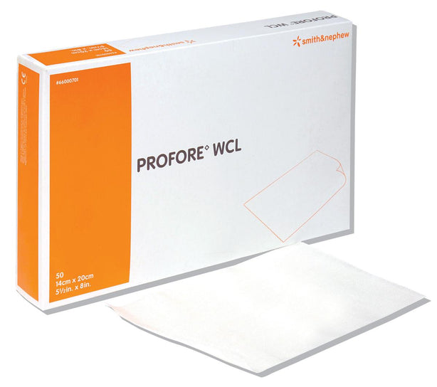 Smith Nephew Profore Wcl Wound Contact Layer for Compression Bandaging, 5-1/2" x 8" (14 cm x 20 cm) - 66000701 - 200 Each