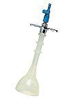 Utah Medical Bell-Shaped Vacuum Velvet Touch Reusable Silicone Cup with 2 Blue Trumpet Valves, Nonsterile, 65 mm - 202VT - 1 Each