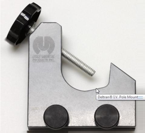 Utah Medical IV Pole Mount Unit - UTM650150