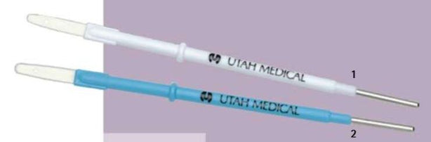 Utah Medical Electrosurgical Epitome Scalpel, 0.2", Extended 4" Shaft, Blue - CBE-250 - 25 Each