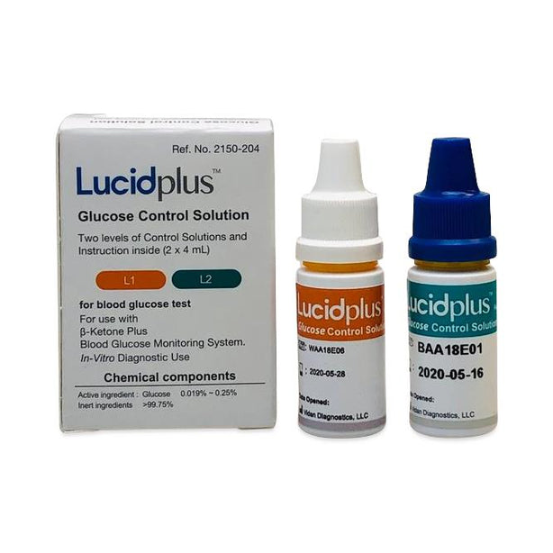 Vidan Diagnostics Lucidplus Glucose Bilevel Controls, 2 x 4 mL - VDA2150204