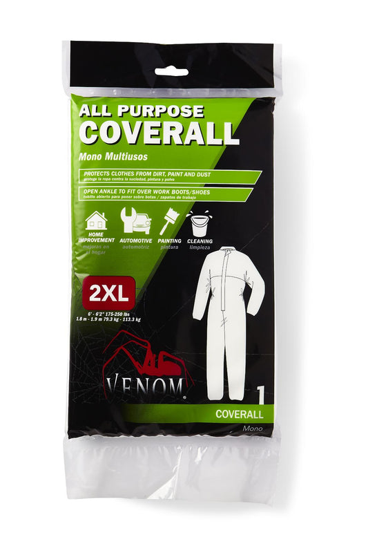 All-Purpose Coveralls, Size 2XL, Venom All Purpose - VENCV200XXL - 1 Bag