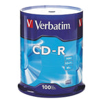 VERBATIM CORPORATION CD-R Discs 94554 100 Each - MDL-VER94554