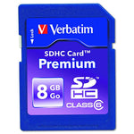 VERBATIM CORPORATION Premium SDHC Memory Card 96318 1 Each - MDL-VER96318