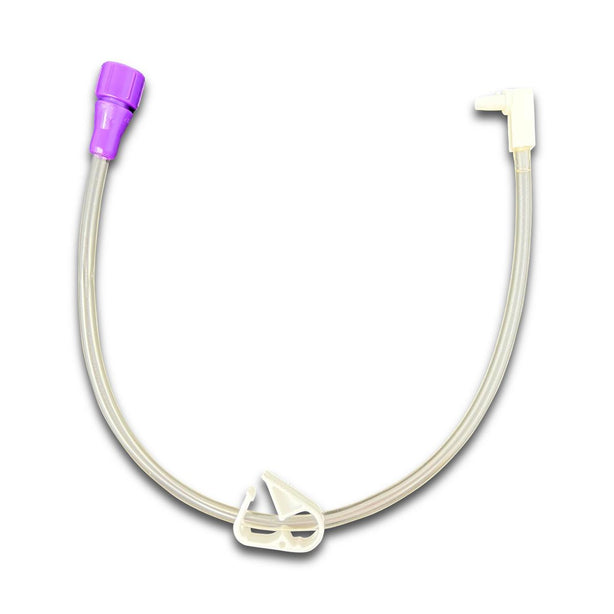 Vesco Medical by Enfit Extension Set with 1 Port and Bolus, 90°, 12" - VED-1004 - 10 Each