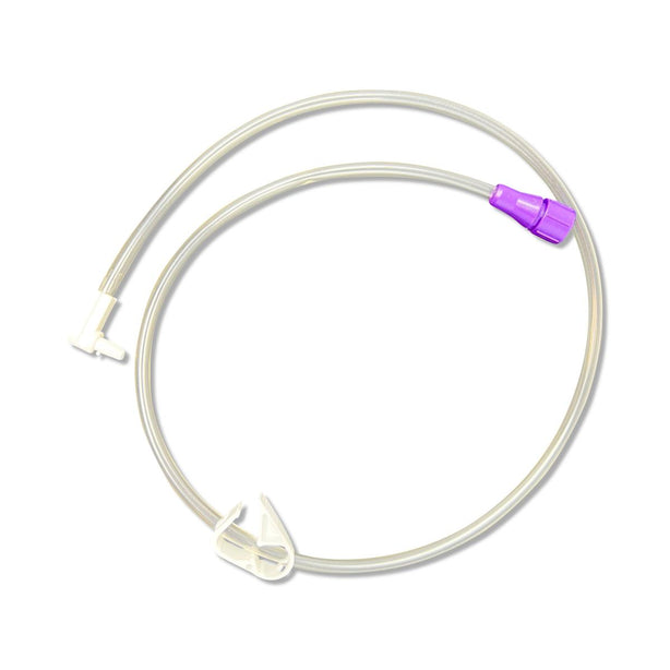 Vesco Medical by Enfit Extension Set with 1 Port and Bolus, 90°, 24" - VED-1005 - 10 Each