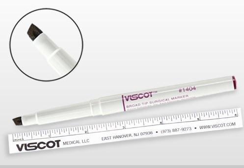VISCOT MEDICAL LLC Vismark Precision Ultra Fine Tip Surgical Skin Markers 1404-100 100 Each - MDL-VIS1404100