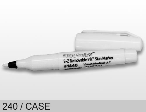 Viscot Medical EZ Mini Skin Marker with Regular Tip and Removable Ink, White - 1440-240 - 240 Each