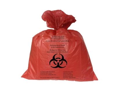 Individual Autoclave Bag, Red, 1.9 mL, 38" x 46", Autoclavable Biohazard Waste - 5055.HTS - 100 Each