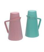 Inteplast Bedside Pitchers and Carafe with Cup Cover, Rose, 32 oz. - 16110 - 12 Each
