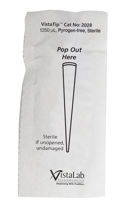 VistaTip Individually Wrapped Sterile Tips - 2028 - 200 Each - MDL-VLT2028