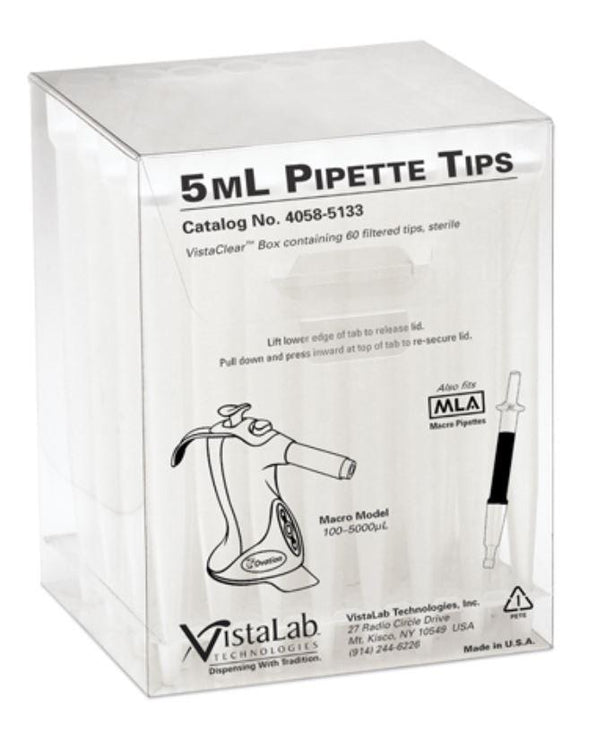 VISTALAB TECHNOLOGIES INC VistaClear Boxed Tips 4058-5102 60 Each - MDL-VLT40585102