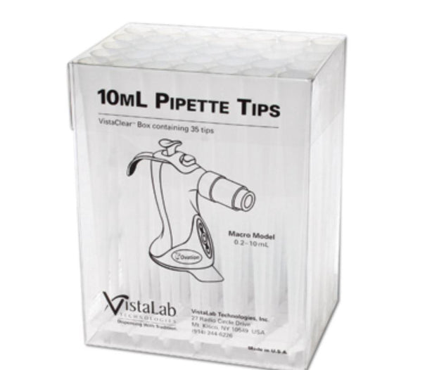 Vistalab Technologies VistaClear Boxed Filtered Tip, Filt, Strl, Pyrgnfree, R / Dnase, 10ML - 4058-6133 - 35 Each
