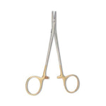V. Mueller Vital Halsey Eye Needle Holder, 3600 Serrations Per Square Inch, Tungsten Carbide Overall Length 5"(12.7cm ) - VMROP7511