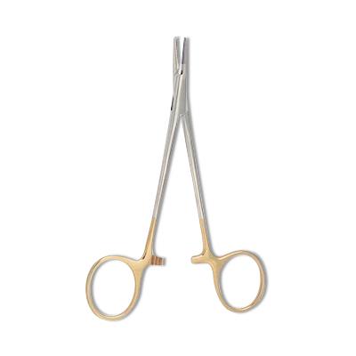 V. Mueller Vital Halsey Eye Needle Holder, 3600 Serrations Per Square Inch, Tungsten Carbide Overall Length 5"(12.7cm ) - VMROP7511