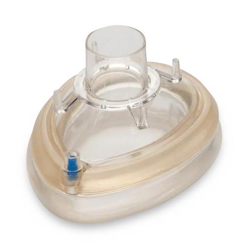 Vyaire Anesthesia Face Mask, Flexible Dome, Top Valve, Child / Small Adult / Size 4, Bubble Gum Scent - 6840BG - 20 Each