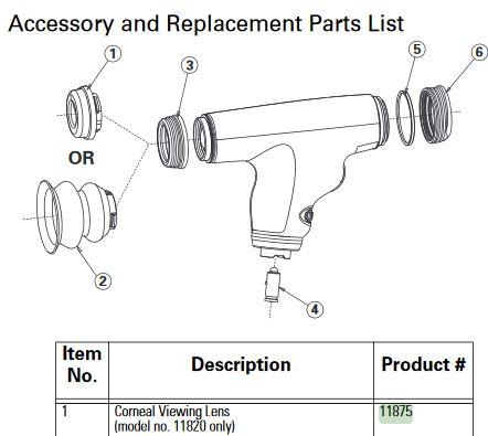 WELCH ALLYN PanOptic Basic Ophthalmoscopes and Accessories 11875 1 Each-MDL-W-A11875