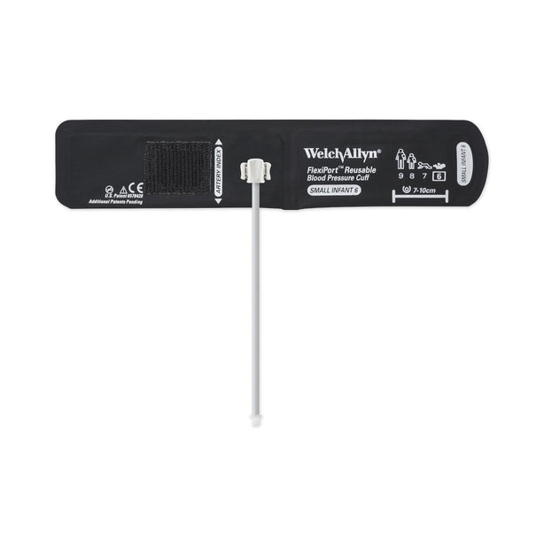 Welch Allyn BP with FlexiPort Reusable 1-Tube Blood Pressure Cuff, Screw Connector, Infant, Size 6 Small Cuff, 7 cm to 10 cm - REUSE-06-1SC - 1 Each