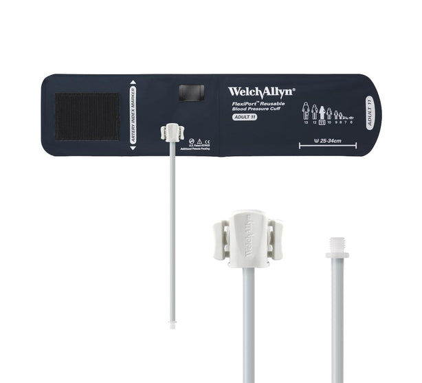 Welch Allyn FlexiPort Reusable 1-Tube BP Cuffs with Screw Connector REUSE-11-1SC - 1.0 Each