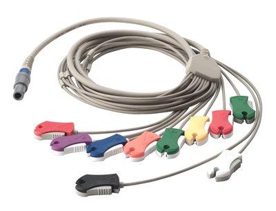 10-Lead Stress Patient Cable - SE-PC-AHA-CLIP - 1 Each - MDL-W-ASEPCUSACLI