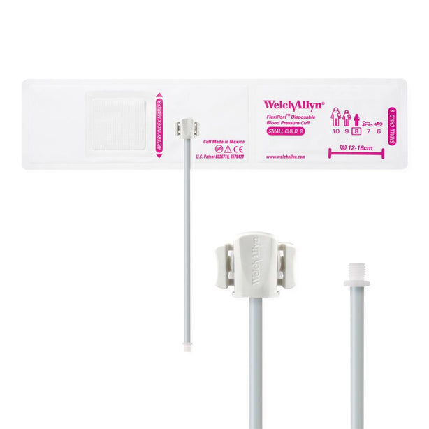 WELCH ALLYN FlexiPort Soft 1-Tube BP Cuffs with Screw Connector SOFT-08-1SC 1 Each - MDL-W-ASOFT081SCH