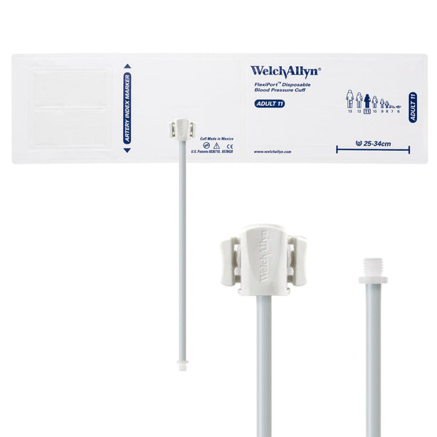 WELCH ALLYN FlexiPort Soft 1-Tube BP Cuffs with Screw Connector SOFT-11-1SC 1 Each - MDL-W-ASOFT111SCH