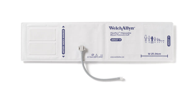 FlexiPort Soft Disposable 1-Tube BP Cuff with Bayonet Connector - SOFT-11L-1HP - 1 Each - MDL-W-AOFT11L1HPH