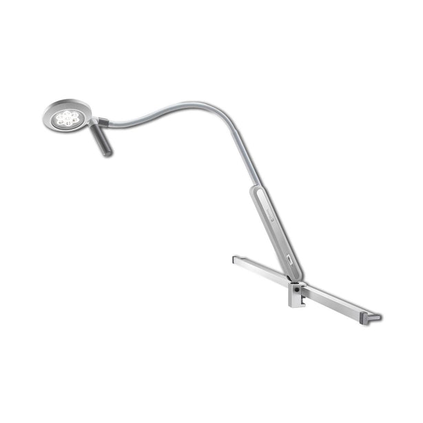 Waldmann Lighting Exam Visiano 10-1 P S10 LED Examination Light with Gooseneck Arm, Rail Mount - D15757150 - 1 Each