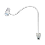 WALDMANN LIGHTING N30 LED Halux N30-1 P SV Side-Mount Medical Exam Light with Gooseneck Arm and Wall Mount - D15990120 - 1 Each