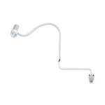 WALDMANN LIGHTING N30 LED Halux N30-1 P SV Side-Mount Medical Exam Light with Gooseneck Arm and Wall Extension Mount - D15990130 - 1 Each